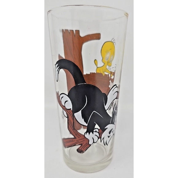 1976 Warner Bros Inc Looney Tunes Pepsi Glass - Sylvester & Tweedy U301 - Picture 4 of 8